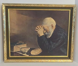 Vintage Framed GRACE Print Northwestern Products 19x23