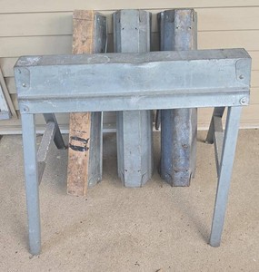 4 EBCO Folding Metal Saw Horses Stands