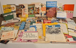 Vintage Recipe Pamphlet Cookbook Lot Advertising Ephemera MCM