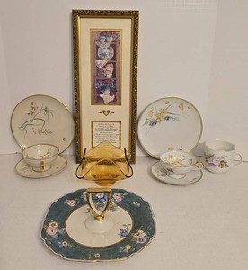 Vintage Hutschenreuther Bavaria China & Framed Decor Mixed Lot