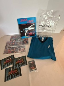 Star Trek Collector Lot Cards Postcards Kelloggs Shirt Pamphlet
