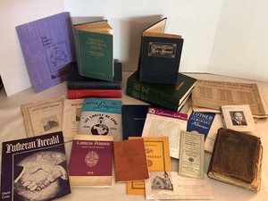 Vintage Lutheran Books Hymnals Church Ephemera Mixed Lot Augsburg