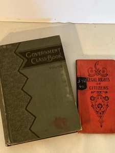 Pair of Antique Government & Law Books Young Gallery Illinois
