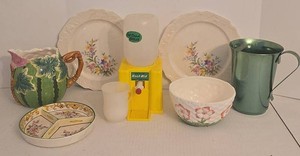 Lot of Assorted Vintage Kitchenware Crown Devon Kool-Aid Pitcher