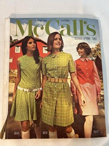 Vintage McCalls Step by Step Patterns School Spring 1969 Catalog