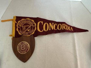 Concordia College Moorhead Minnesota Pennant & C-400 Club Plaque