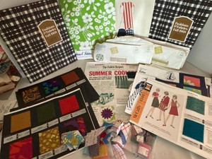 Vintage McCalls Fabric Report Swatch Books Patterns Ephemera Lot