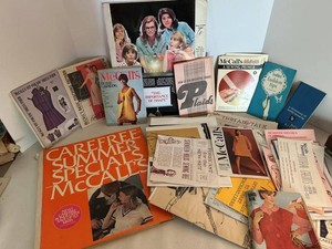 Vintage McCalls Sewing Patterns Catalogs Booklets Ephemera Lot