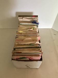 Vintage 1940s Greeting Card Assortment Floral Birthday Holiday Ephemera