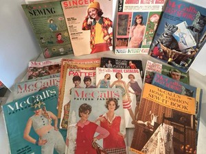Vintage 1960s McCalls Sewing Pattern Fashion Magazines & Catalogs Lot