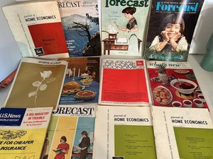 Lot of Vintage 1960s Home Economics Magazines Journals Forecast