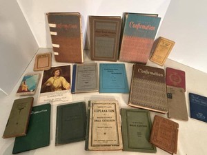 Vintage Lutheran Confirmation Books Catechisms Gospel Booklet Lot