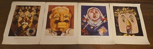 1959 Abbott Laboratories Vitamin Prints Posters Set of 4 13.5 x 11