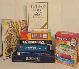 Lot of Assorted Board Games Taboo Rummikub Pictionary Candy Land