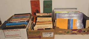 Mixed Lot Vintage Books & School Textbooks Paperbacks Hardcovers
