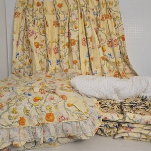 Nettle Creek Dynasty Yellow Floral Bedding & Drapery Ensemble