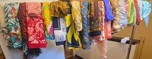 Lot of Assorted Womens Fashion Scarves Mixed Colors Prints
