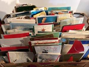 Lot of Assorted Vintage Christmas Greeting Cards Mixed Holiday Ephemera