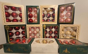 Victoria & Krebs Boxed Glass Christmas Ornament Collection Vintage
