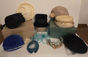Vintage Womens Hat Collection Mid Century Pillbox Cloche Veiled Styles