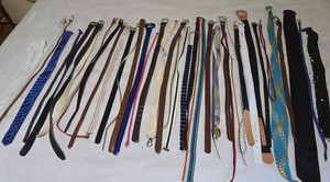 Assorted Vintage Modern Womens Belts Waist Accessories Mixed Lot