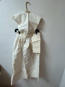 Vintage White Waitress Uniform Apron Cap Set Named Pearl Mdahl