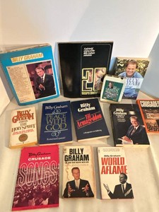 Lot of Billy Graham Books Booklets Scrapbook Crusades Peace With God