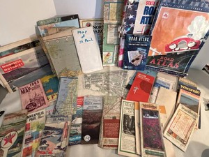 Vintage Road Maps Travel Brochures Atlas Lot AAA Texaco Standard
