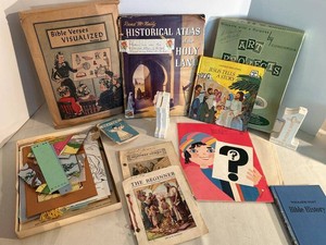 Vintage Religious Books & Sunday School Teaching Aids Mixed Lot