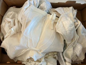 Vintage Sears Carol Brent Shapewear Lingerie Lot Bras Girdles White