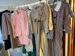 Vintage Womens Dresses & Suit Sets Mixed Clothing Lot 1980s 1990s