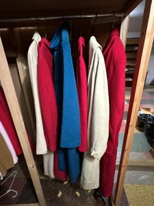 Vintage Womens Coat Jacket Lot Wool Blend Red Blue Cream Mixed Styles