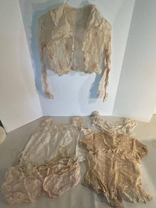 Antique Victorian Edwardian Womens  Clothing Lot Lace Tops Blouse Shirts