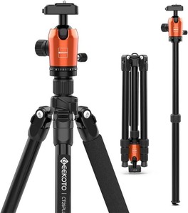 GEEKOTO Carbon Fiber Camera Tripod Lightweight Detachable Monopod with 360  Ball Head 14 Quick Release Plate   Support 26.5 LB for DSLR Mirrorless Camera Video vlog