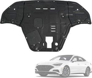 Engine Splash Shield Guard Heavy-Duty PVC for Hyundai Sonata 2020-2023 (Not fit Hybrid) Skid Plate wService Holes, Vent Design & Extended Cover- Rustproof