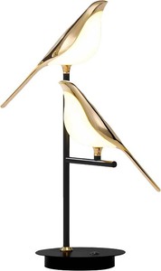 $149 SOMINA Gold Bird Table Lamp with Acrylic Shade Adjustable Angle Bedside Night Light for Living Room Bedroom Study Modern Decorative Desk Lamp