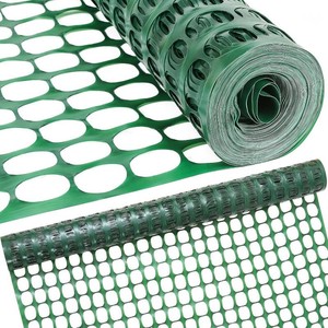 Houseables Fencing, Temporary Fence, Snow Fence, 4x100 Feet, 10.55 lbroll, Green Plastic Fencing, Deer Netting, Plastic Mesh Roll, Safety Netting, Construction, Yard, Garden, Chicken, Dogs, Backyard