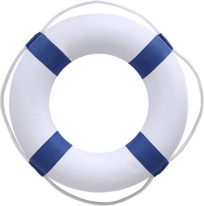 20 Inch  50cm Pool Safety Life Preserver Throw Ring Buoy- Swim Foam Rings for Swimming Pool Wall Decoration
