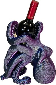 Azata Octopus Wine Holder - Unique Kraken Sculpture & Nautical Tabletop D cor, Coastal Kitchen Accessory & Underwater Theme Bar Stand - Premium Display for Wine, Liquor, Soda Bottles or Stanley Cup