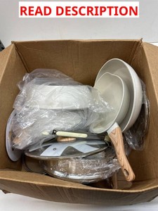 Carote pots and pan set. Some damaged.