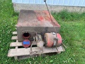 Oil barrel with pump hydraulic pum...