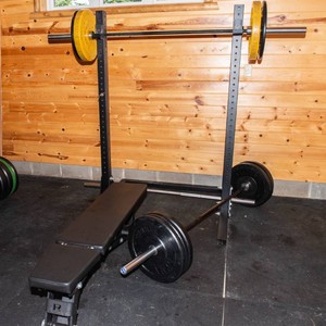 Rogue Weight Bench, Bars & Weight Plates