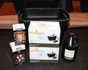 Halloween Fog Machines with Fog Juice & Light Projectors