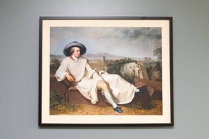 Goethe in the Roman Campagna Framed Art Print