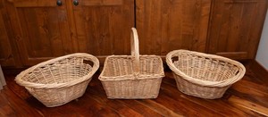 Set of Three Wicker Baskets