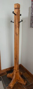 Solid Wood Entryway Coat Rack