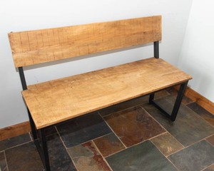 Industrial Wood Bench  Made in India