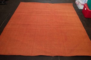Large Red IndoorOutdoor Area Rug (105 x 108)