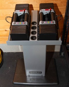 PowerBlock Adjustable Dumbbells with Stand  Worlds Best Dumbbell System