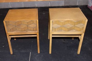 Geometric Front End Tables  Set of 2